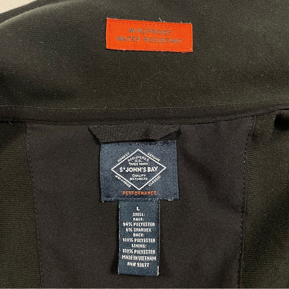 St. John’s Bay Performance Softshell Vest Black L… - image 3